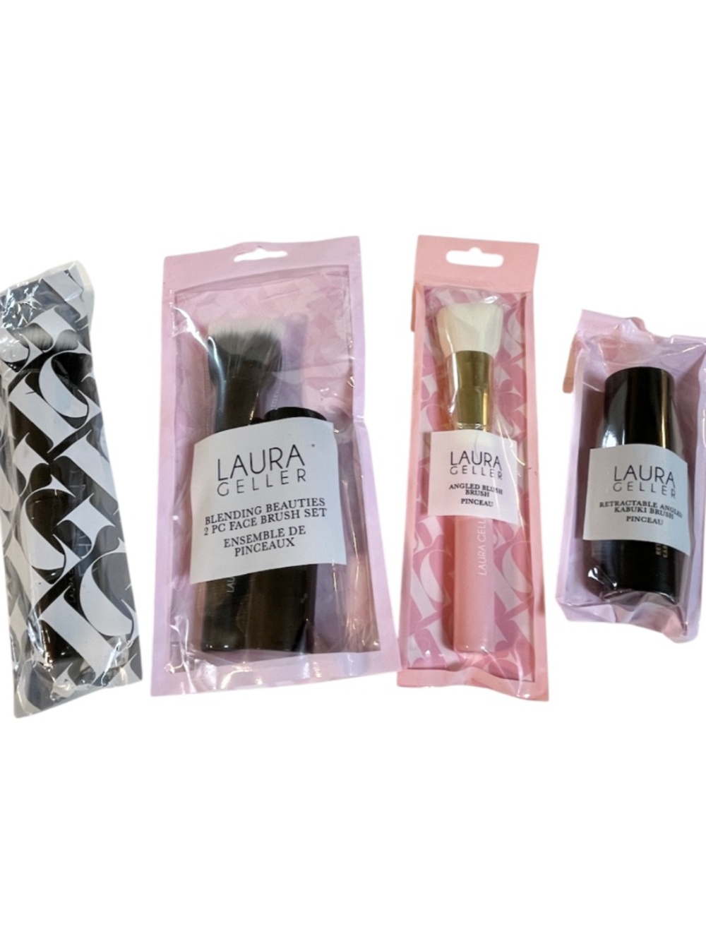 Laura Geller Brush Makeup Lot of 5 Piece Brush Set Angled Blending New  Lot of 5